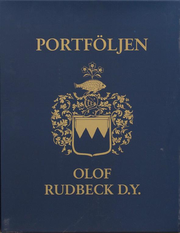 OLOF RUDBECK D.Y., "Svenska fåglar" bok + planschverk.