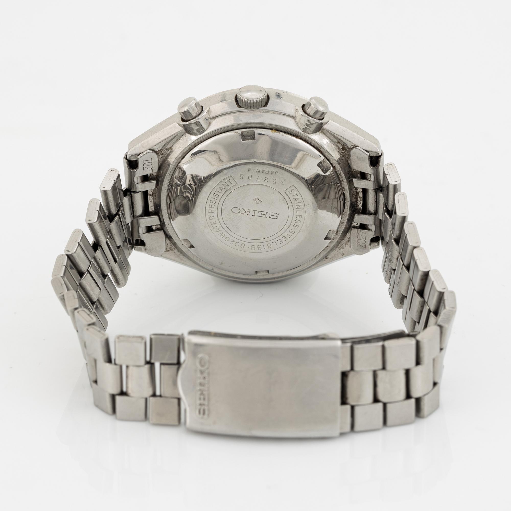 Seiko, "Panda", chronograph, wristwatch, 41 mm.