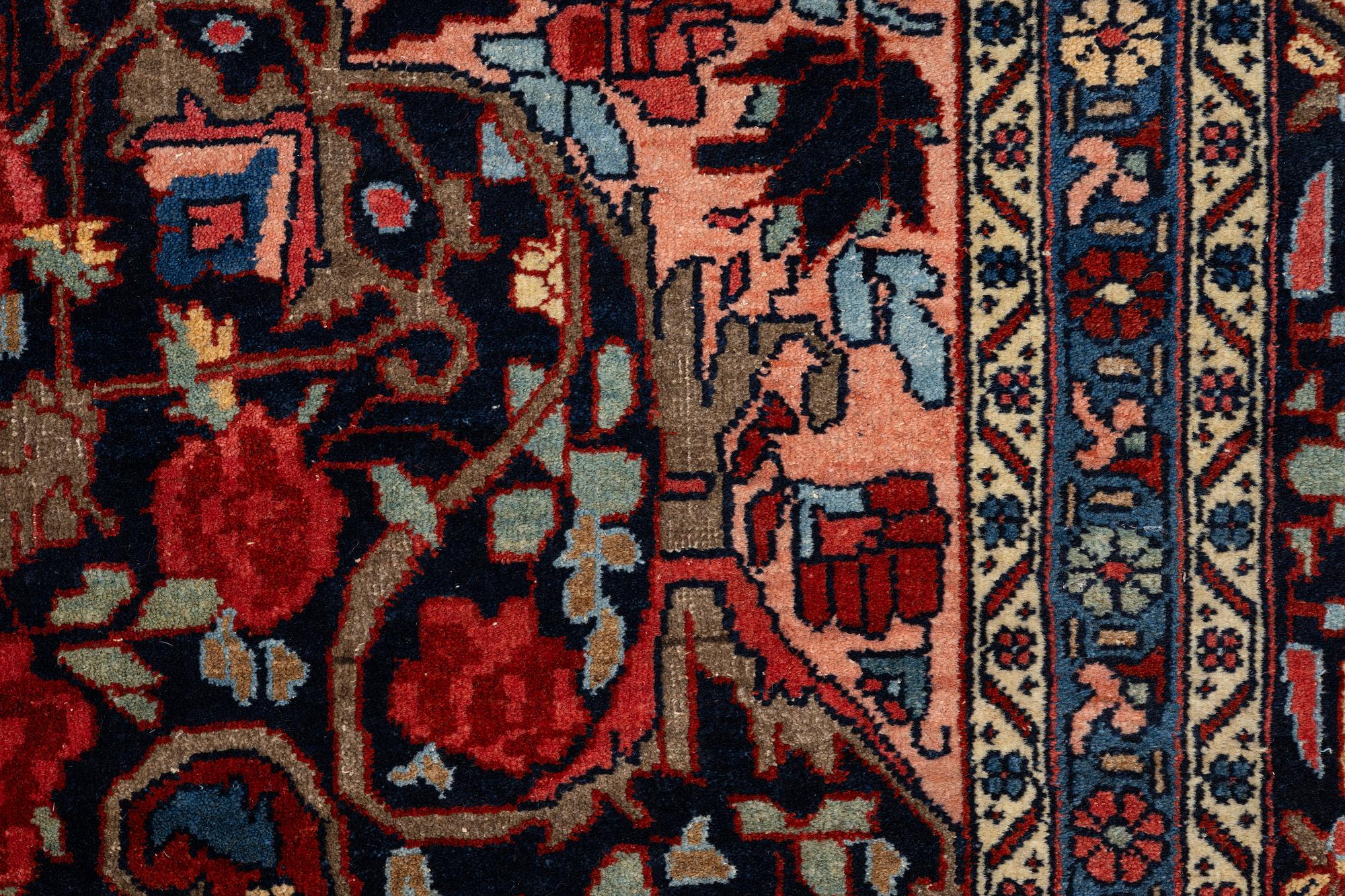 A semi-antique Bidjar carpet, c. 356 x 266 cm.