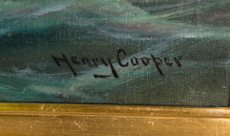 HENRY COOPER, oil on canvas, signed, around 1900.