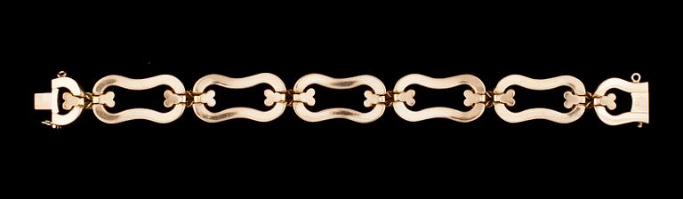 ARMBAND, 18K guld, italienska stämplar. Vikt 45,3 g.