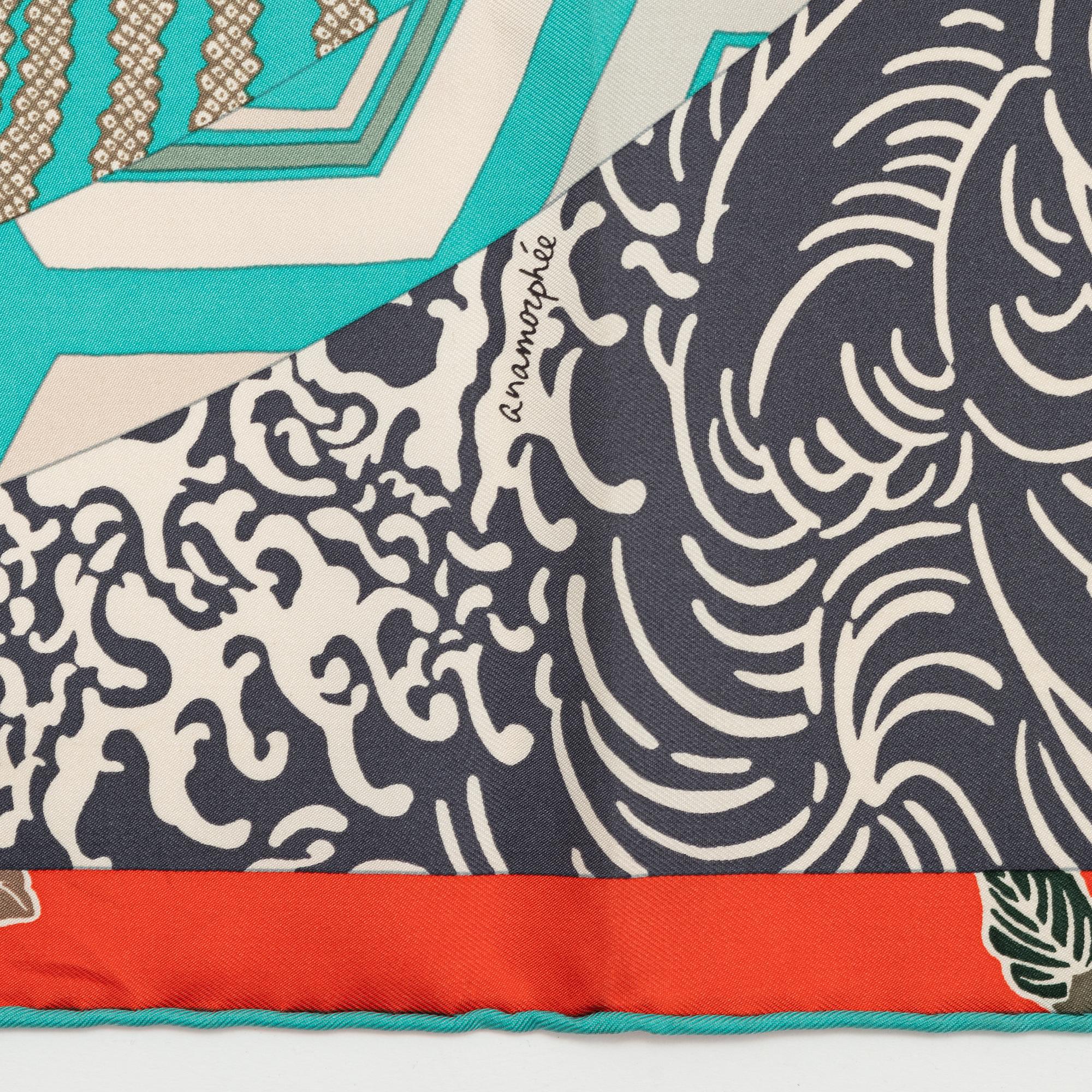 Hermès, scarf, "Ex-Libris en Kimonos",.