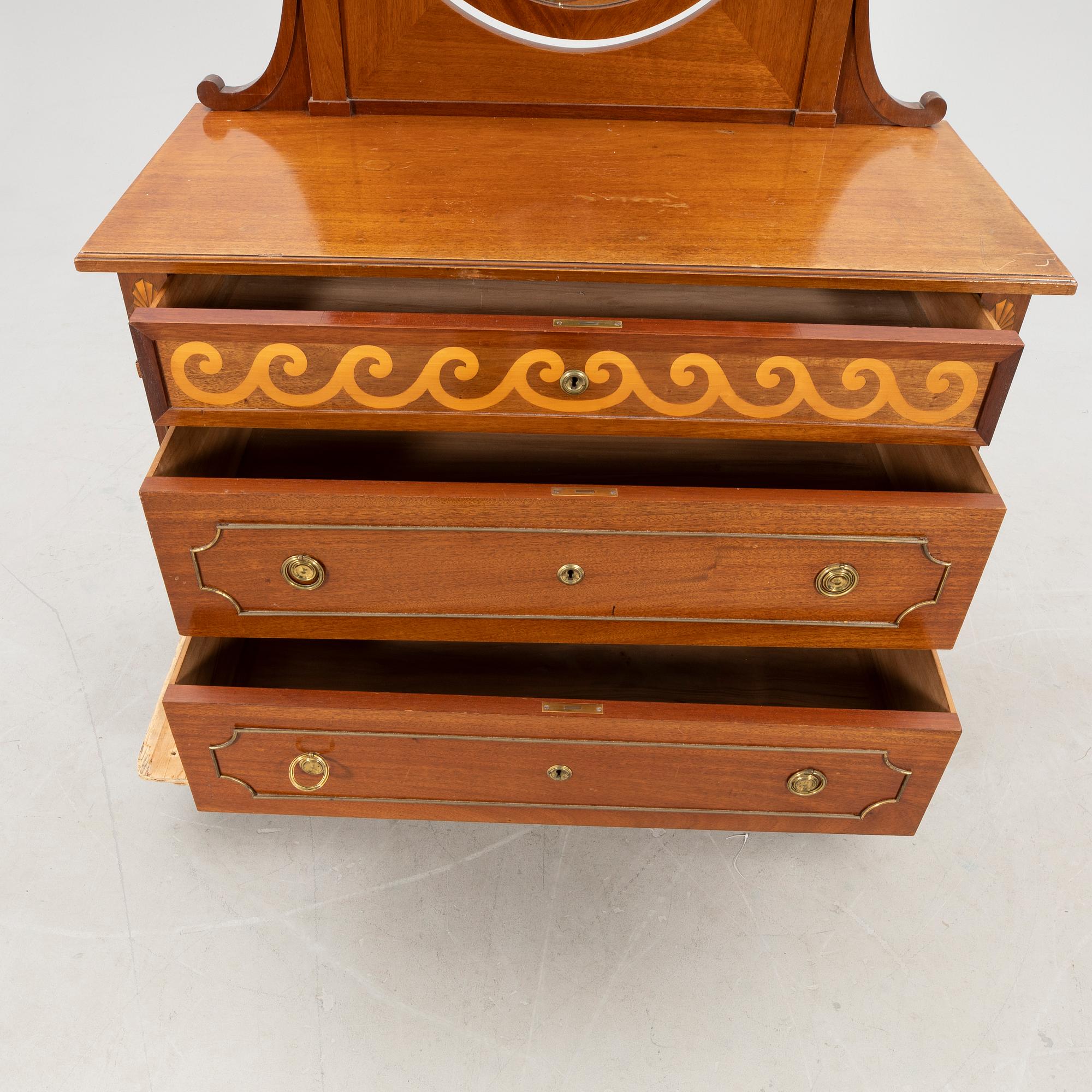 Mirror dresser from CF Jonsson's furniture factory, early 20th century.