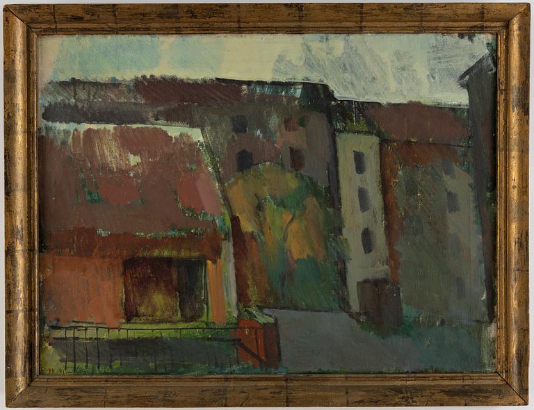Alf Lindberg, oil on canvas, signed and dated -44.
