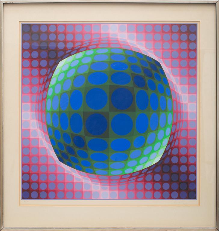 VICTOR VASARELY, färgserigrafi, signerad och numrerad 71/250.