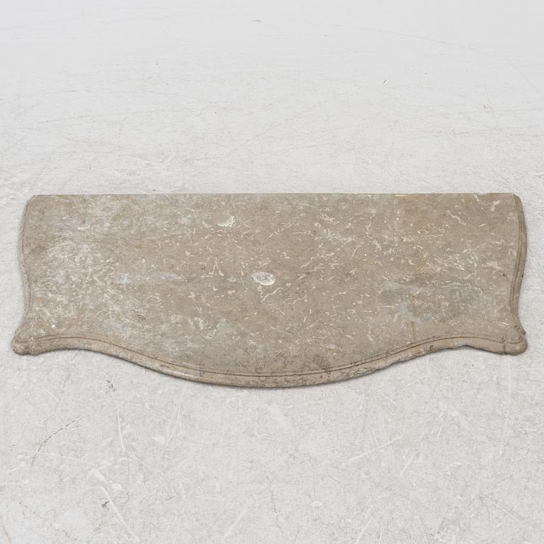 Limestone slab, second half of the 18th century. Rococo.