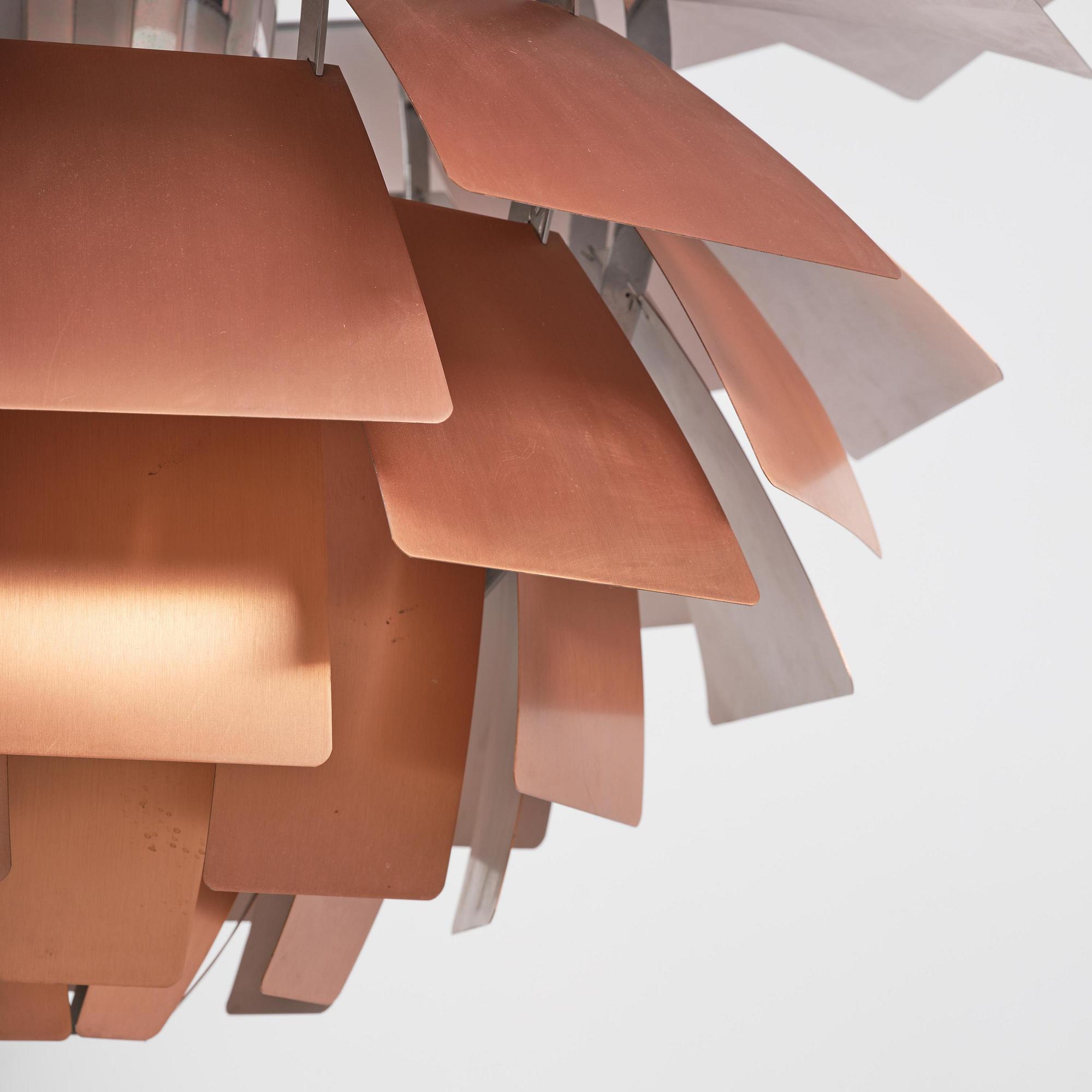 Poul Henningsen, an "Artichoke" ceiling lamp, Louis Poulsen, Denmark, 1960s-70s.