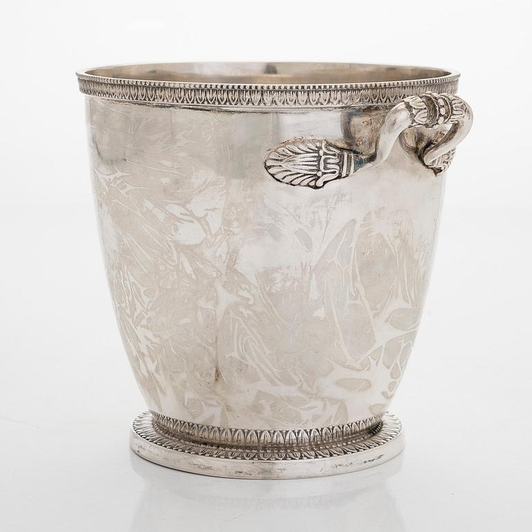 A german silver ice bucket,