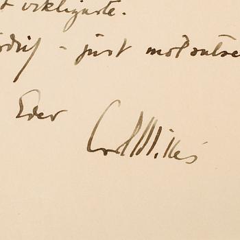 BREV FRÅN KÄNDA SVENSKAR, 20 st, bla Ellen Key, Harriet Bosse, Christina Nilsson de Casa Miranda, egenhändiga.