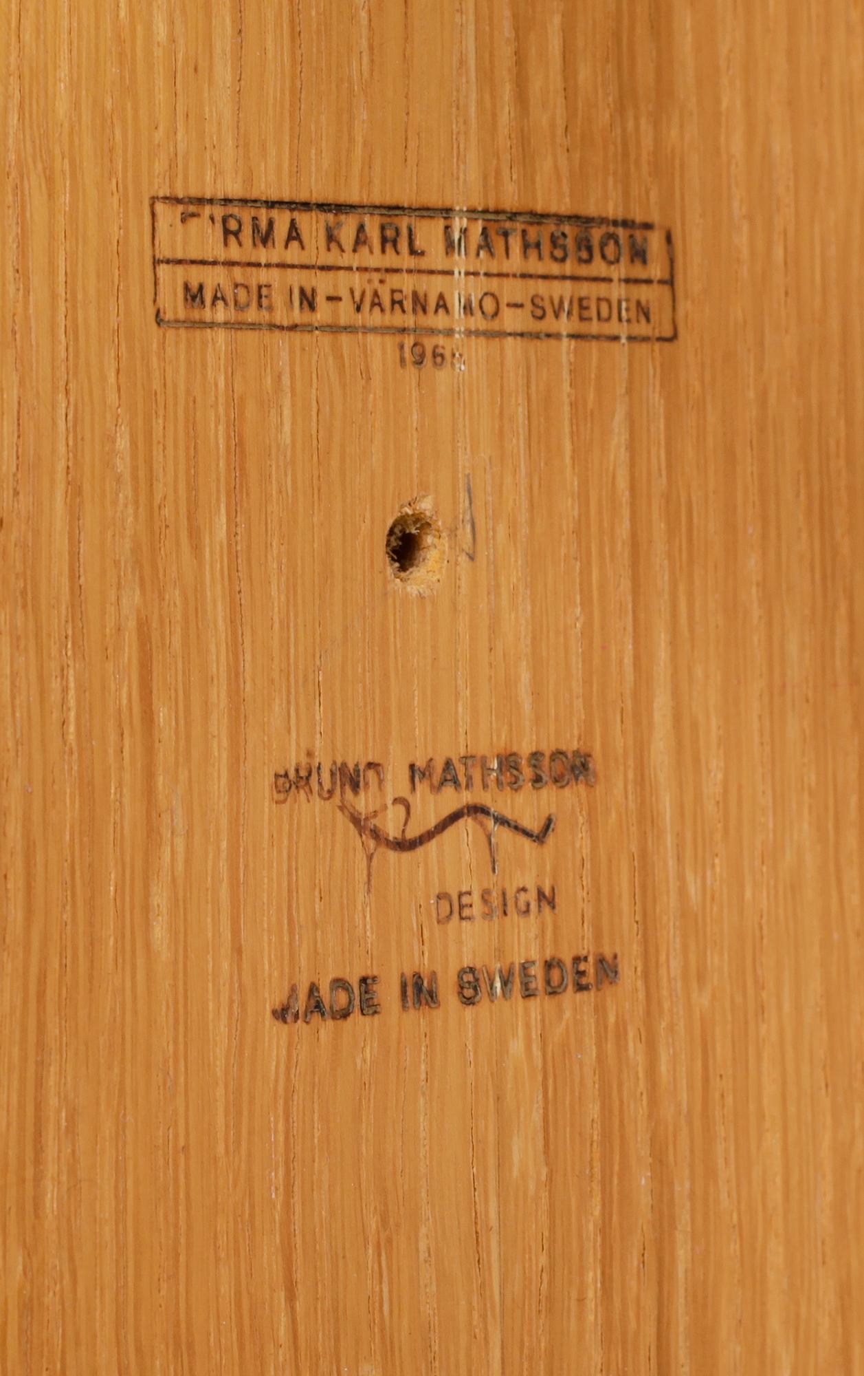 BORD, Bruno Mathsson, Firma Karl Mathsson, Värnamo, 1960-tal.