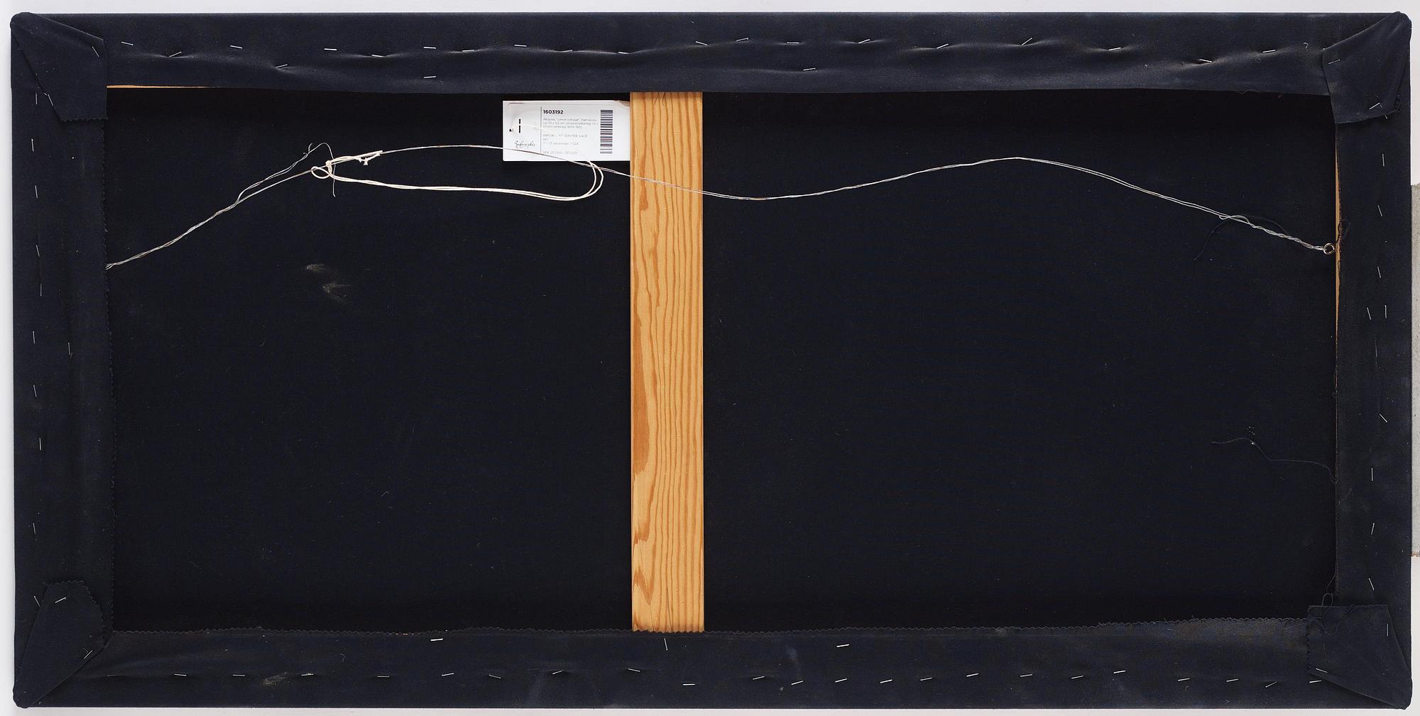 A carrige cushion, 'Urnor & par',  tapestry weave, c. 110 x 53 cm (with mounting 115 x 57 cm), circa 1800-1825.