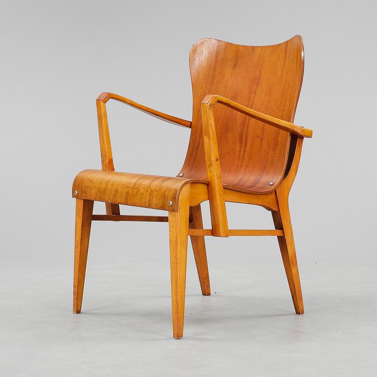 KARMSTOL, Axel Larsson, Svängsta stilmöbler, 1950-tal.
