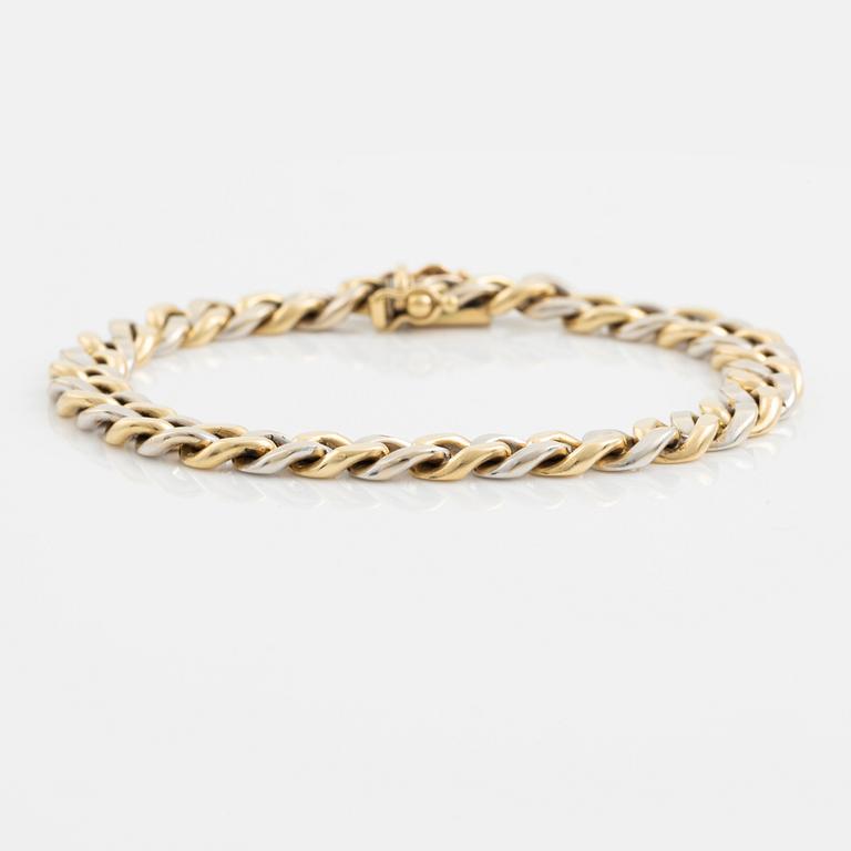 Bracelet 18K gold and white gold.