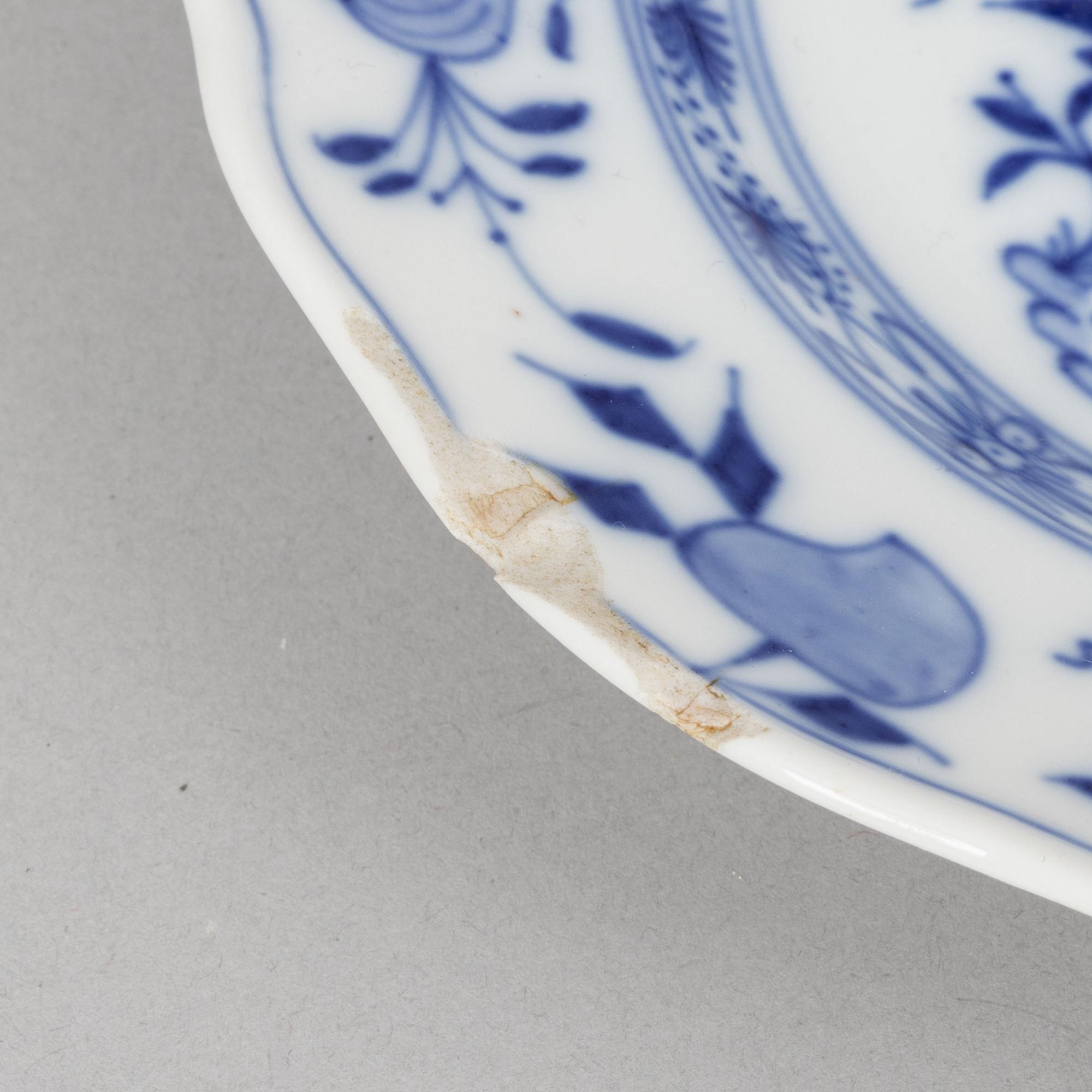 Meissen, 68 pieces of a porcelain dinner service, "Blue Onion", Germany, early 20th century.