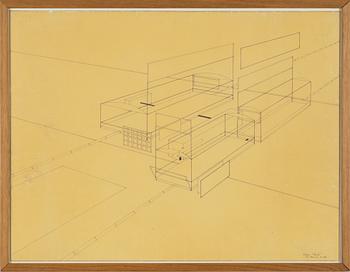 Sten Eklund, ink drawing, signed and dated dec 1967.