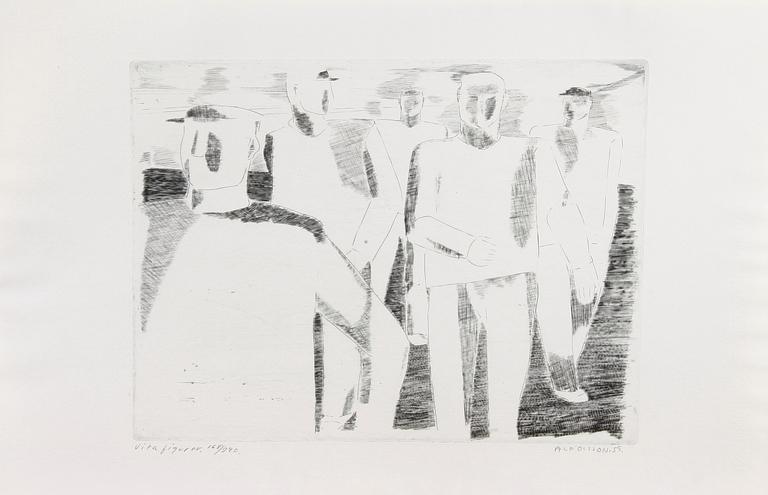 PARTI GRAFIK, ca 40 delar. Bla Louis Bastin, Denis Steen mf.