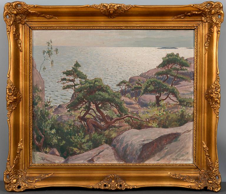 Väinö Blomstedt, LANDSCAPE WITH PINE TREES.