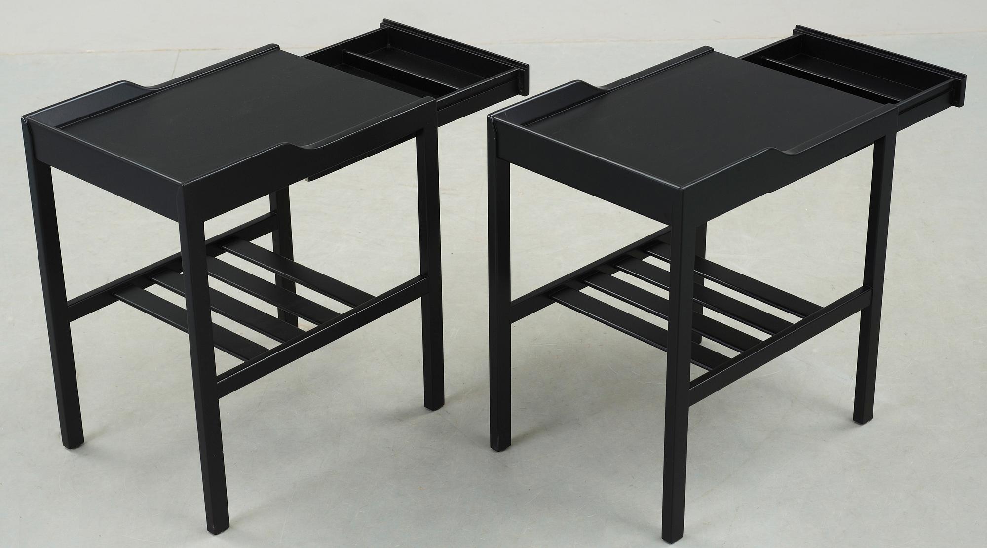 SÄNGBORD, ett par, Bertil Fridhagen, Bodafors, 1960-tal.