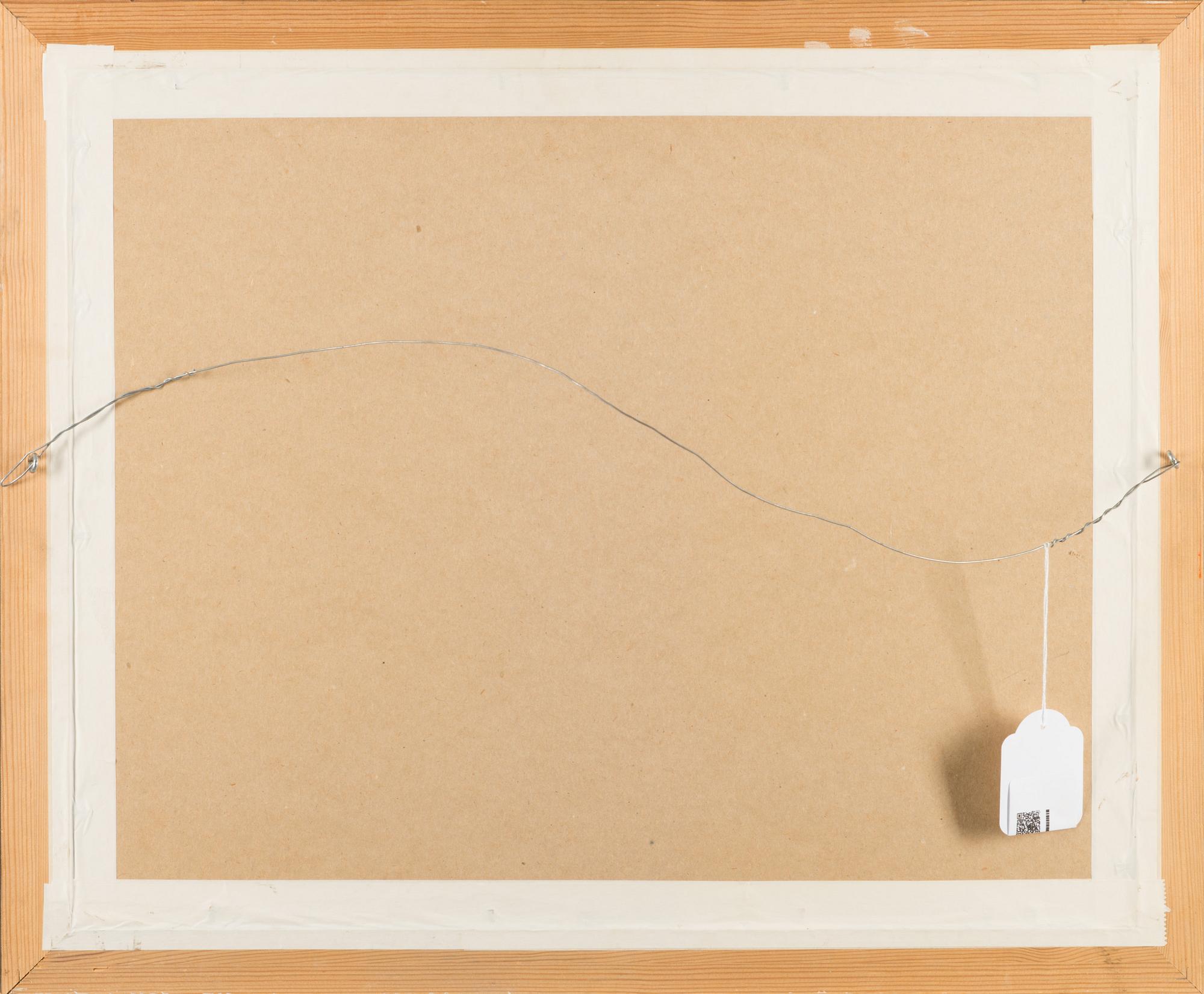 Captain's painting, gouache, signed, marked "Britannic Helsingfors".