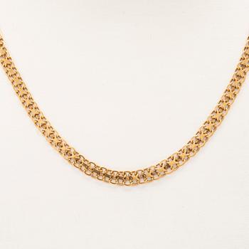 Halsband x-länk 18K guld.