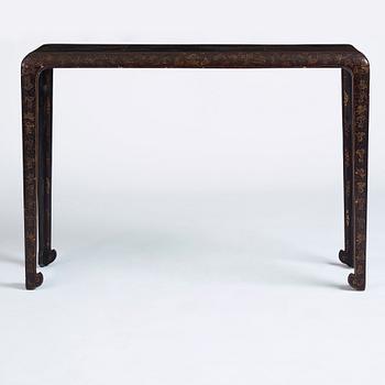 A Chinese lacquer altar table, late Qing dynasty.