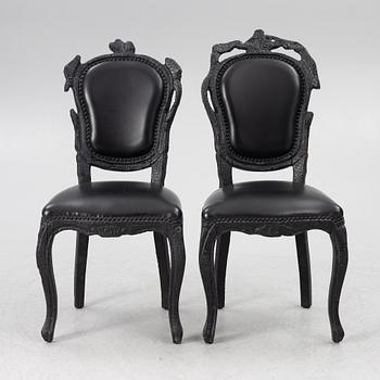 Maarten Baas, 2 st, "Smoke Chair", Moooi.