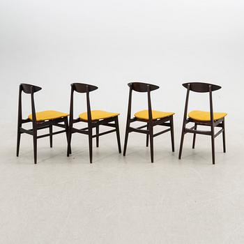 Chairs, 4 pcs, mid-20th century.