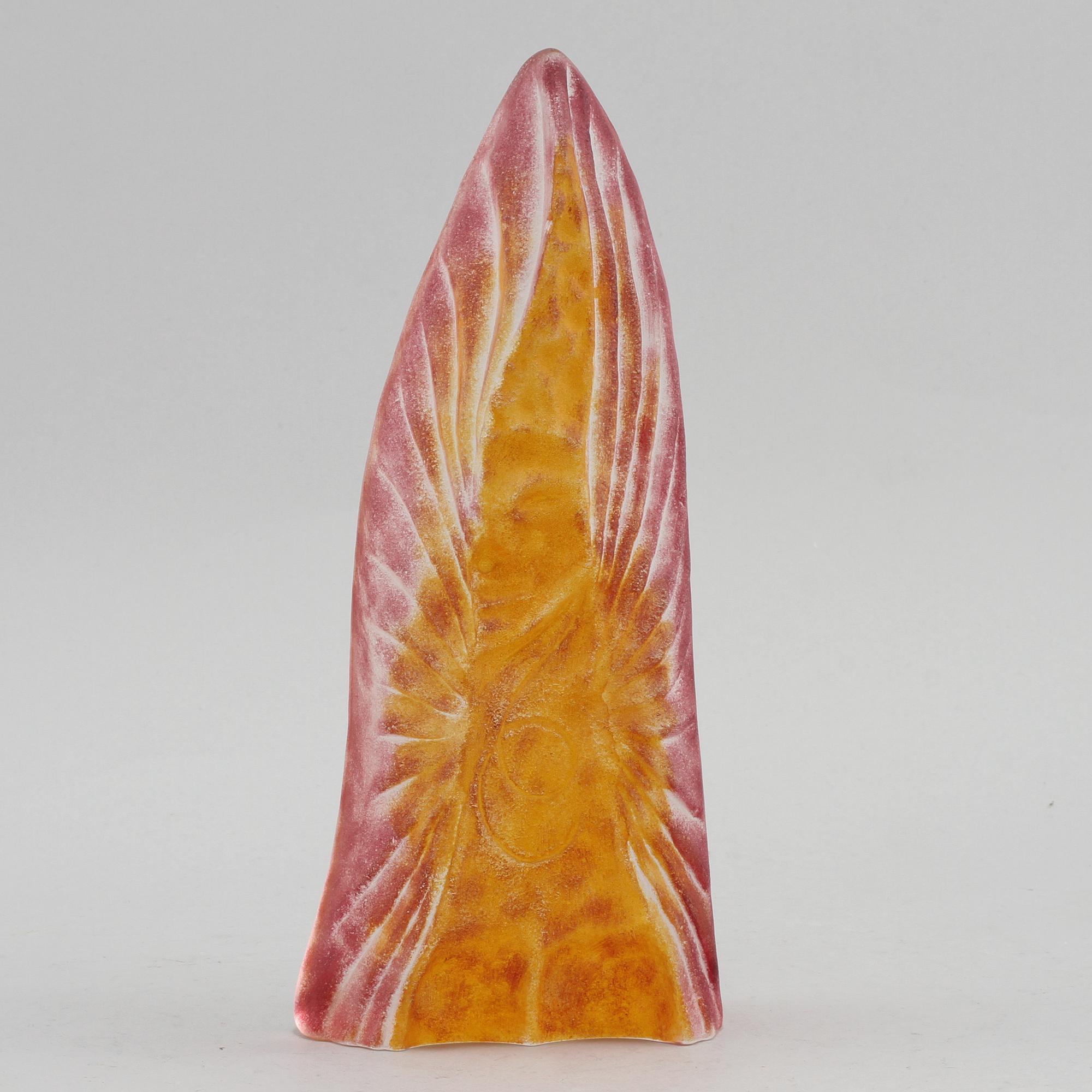 OBJEKT, glas, Erika Höglund, Målerås, signerad, sent 1900-tal.