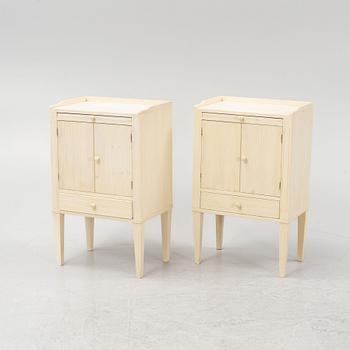 Sängbord, ett par, Gustaviansk stil, 1900-talets slut.