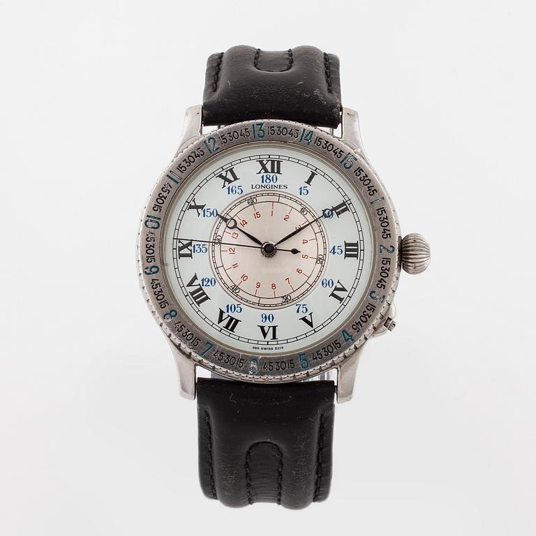 LONGINES, Lindbergh Hour Angle, wrist watch, 38 mm.