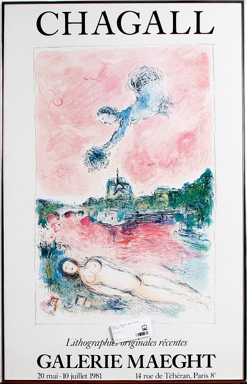 CHAGALL, MARC, efter. Affisch.