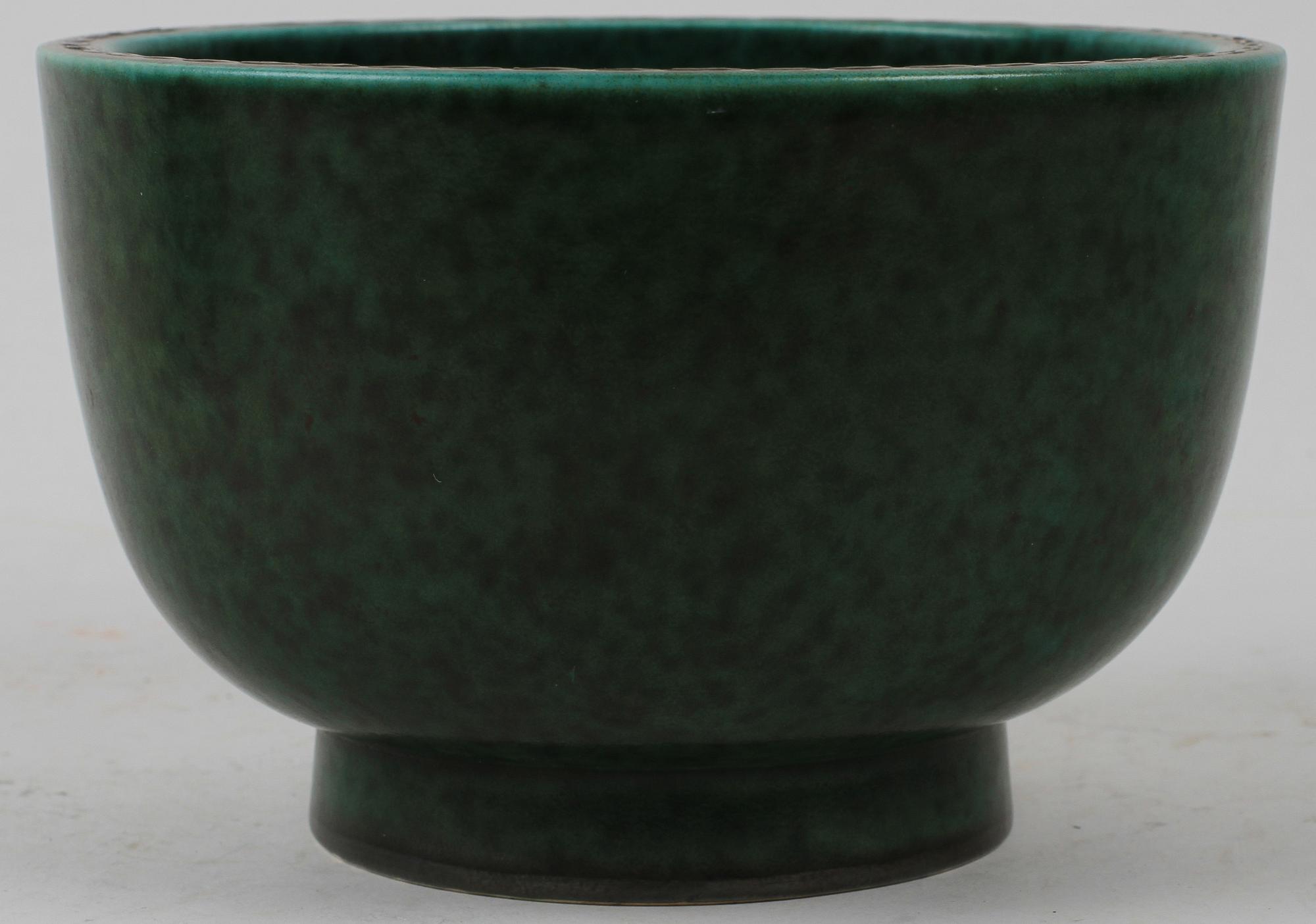 SKÅL, stengods "Argenta", Gustavberg.