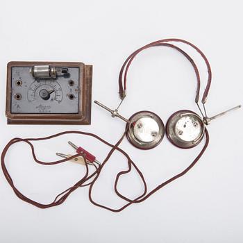 RADIOMOTTAGARE, sk "Kristallapparat" Mergo D.R.G.M, 1920-tal.