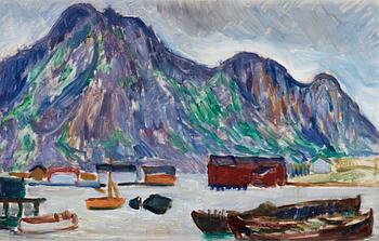 102. Edward Hald, Motiv från Lofoten.