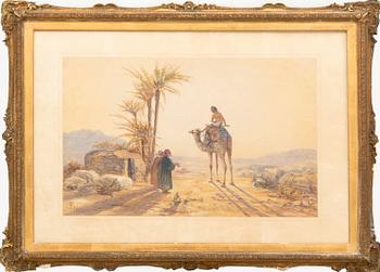 Frederick Goodall, Kamel och beduiner.