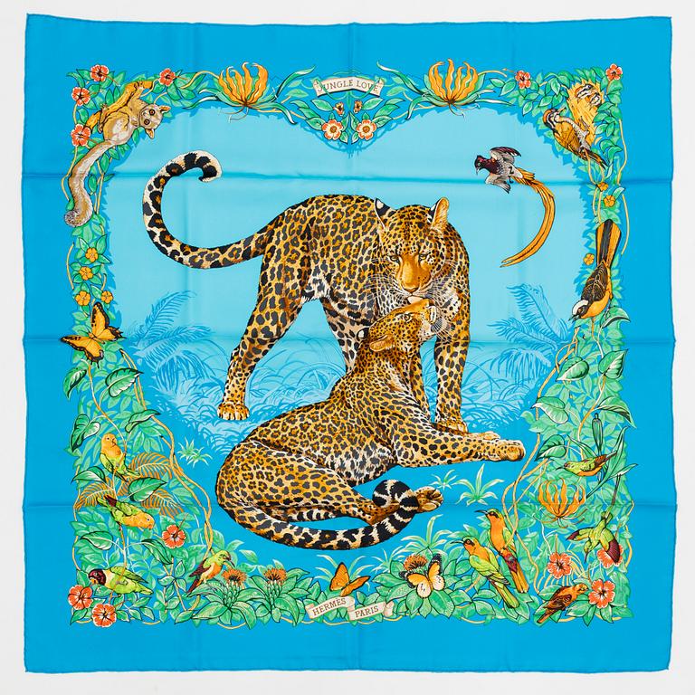 Hermès, scarf, "Jungle Love".