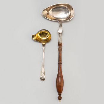 SOPPLEV SAMT SÅSSKED, silver, bl a N.L. Kjellberg, Kalmar 1815.