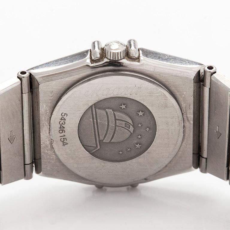 Omega, Constellation, armbandsur, 22,5 mm, stål, quartz, safirglas.