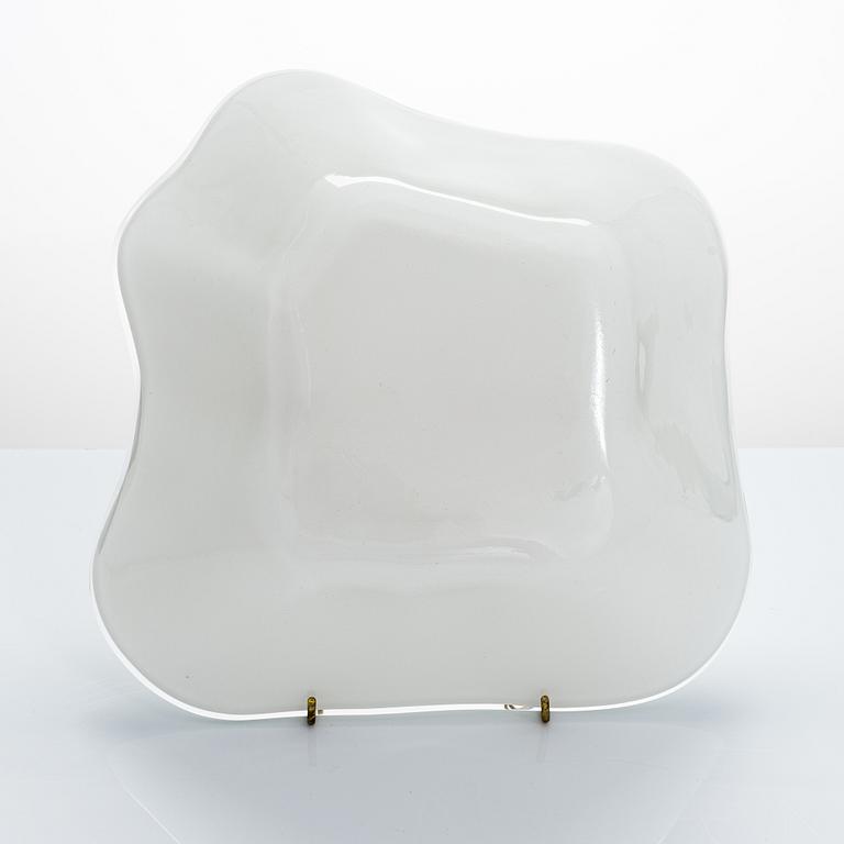 Alvar Aalto, One part of 1950's Aalto flower' glass sculpture signed Alvar Aalto Iittala.