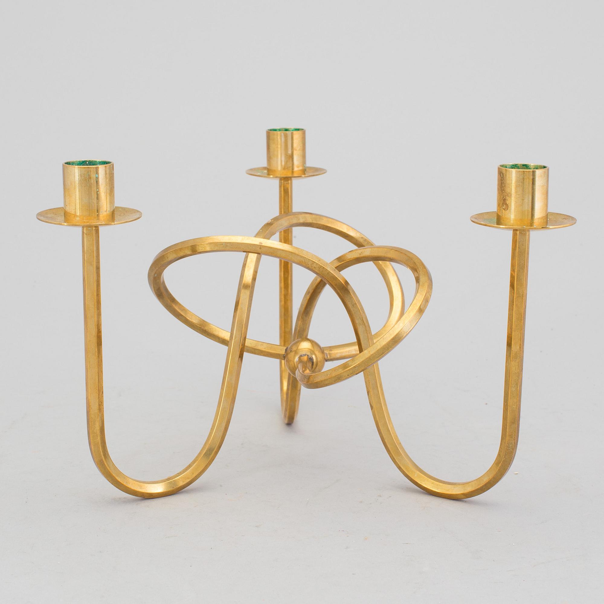 JOSEF FRANK, "Vänskapsknuten", för Firma Svenskt Tenn, kandelaber, 1900-talets andra kvartal.