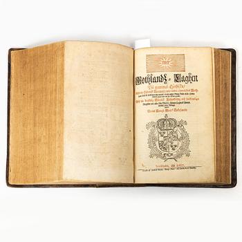 A Swedish law book from 1666 with the rare Björkö map.