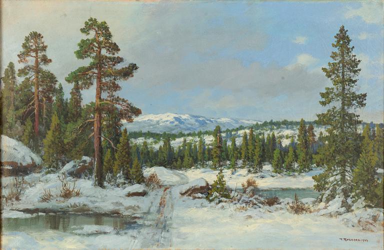 Thorvald Rygaard, Winter Landscape.