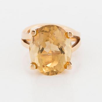 A citrine ring.