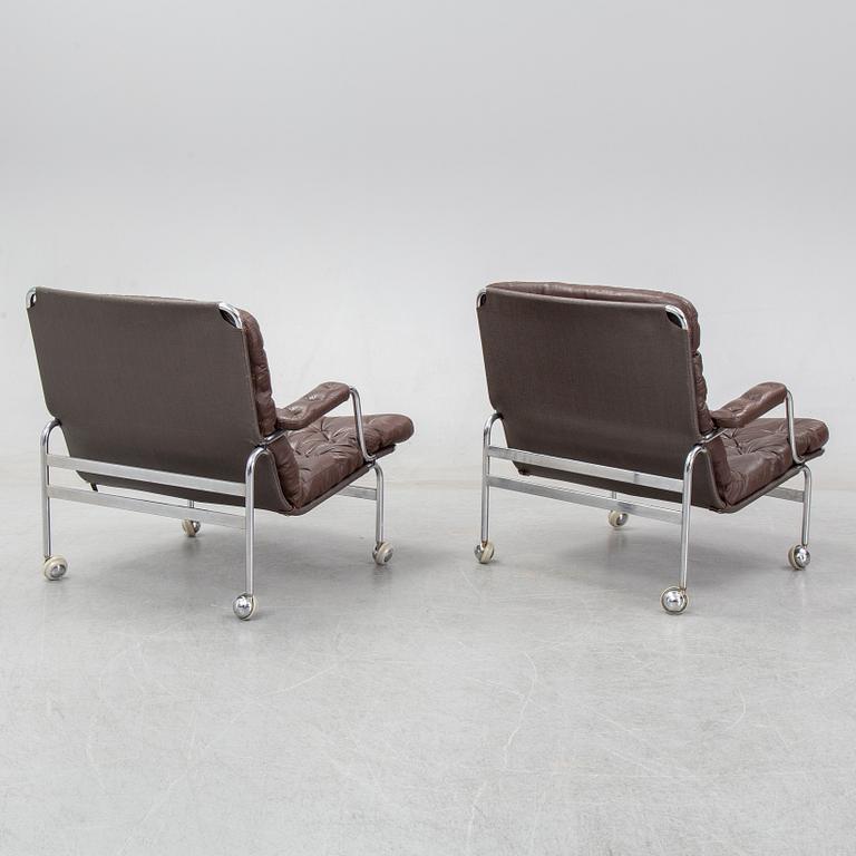 Bruno Mathsson, fåtöljer ett par, Karin 73, Dux, 1900-talets andra hälft.