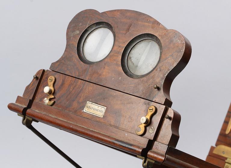 GRAPHOSCOPE, trä, 1800-talets andra hälft.