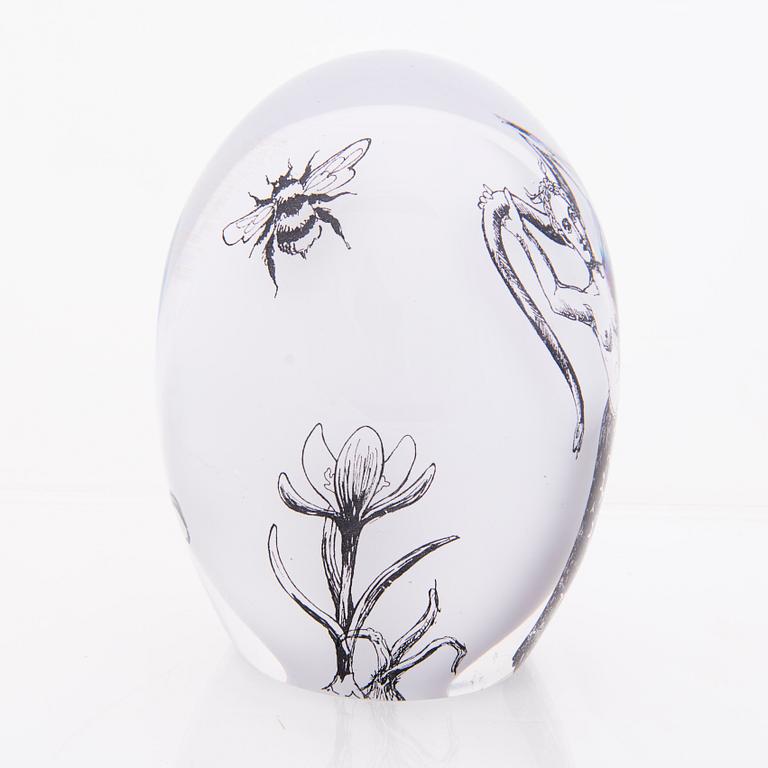 ELLA VARVIO, a glass sculpture, signed Ella Varvio 2017.