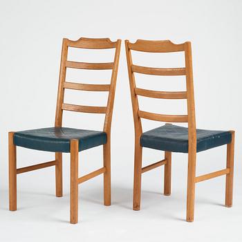 Axel Larsson, a set of 6+4 'Thule' chairs, Svenska Möbelfabrikerna Bodafors for PUB, Sweden, 1937.