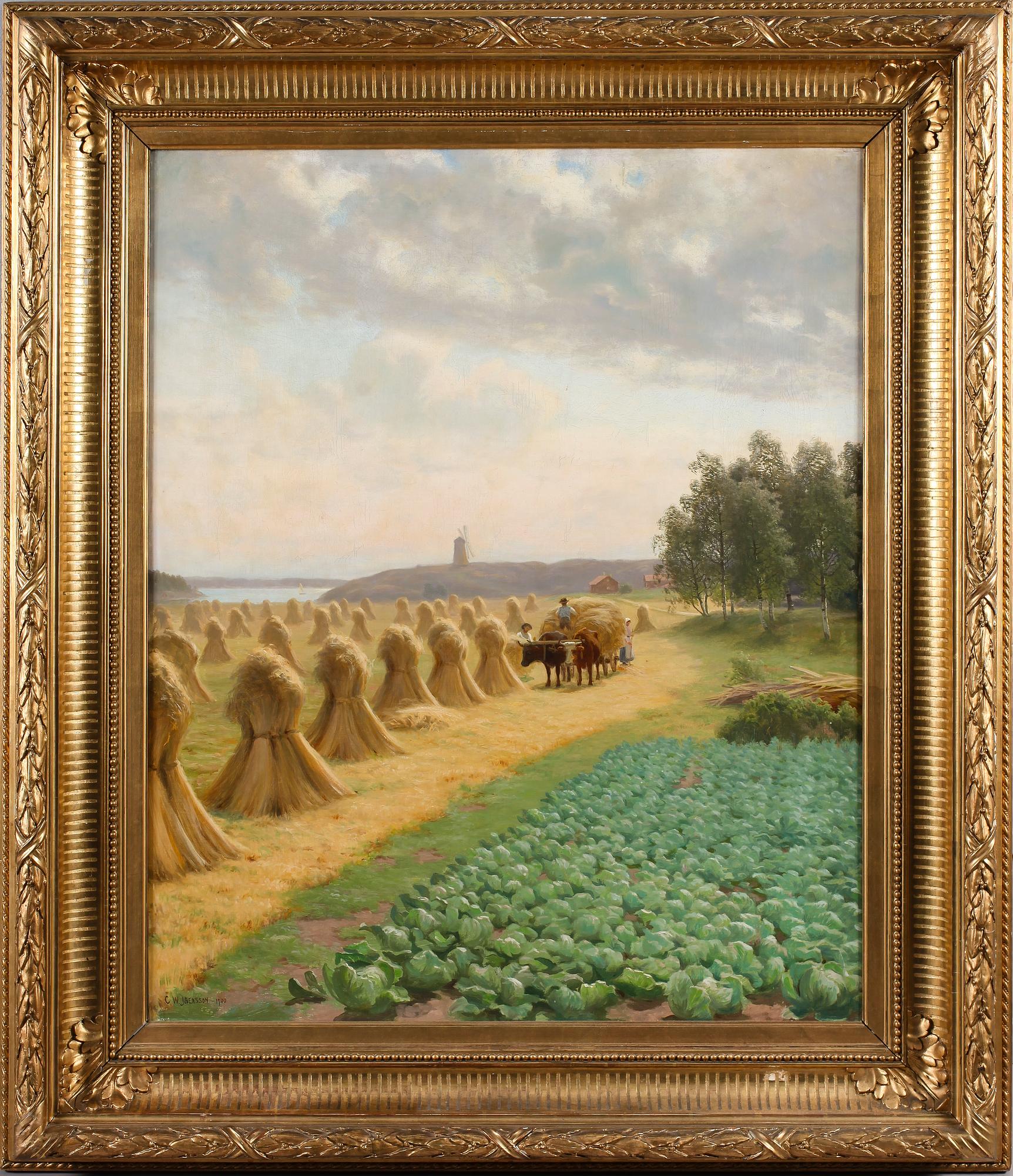 CARL WILHELM JAENSSON, olja på duk, signerad och daterad 1900.