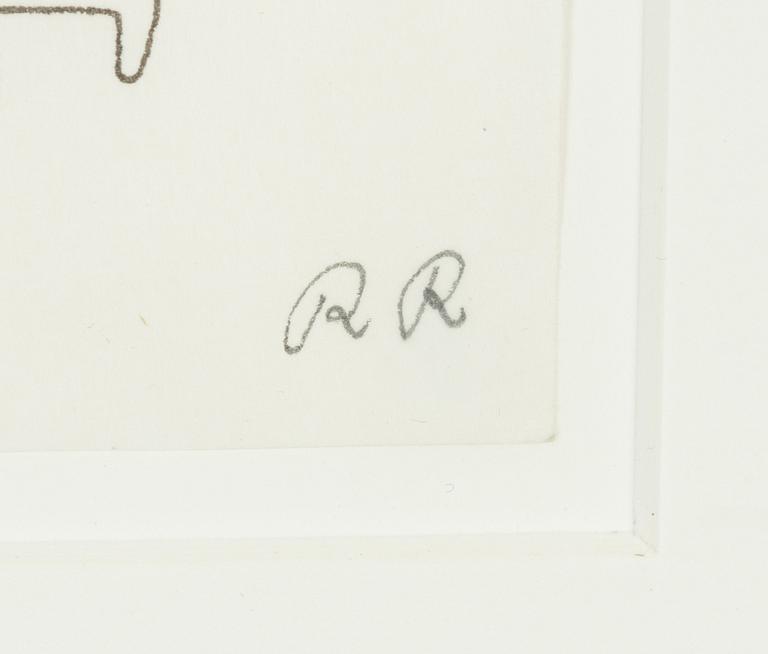 Roger Risberg, ink on paper, signed RR.