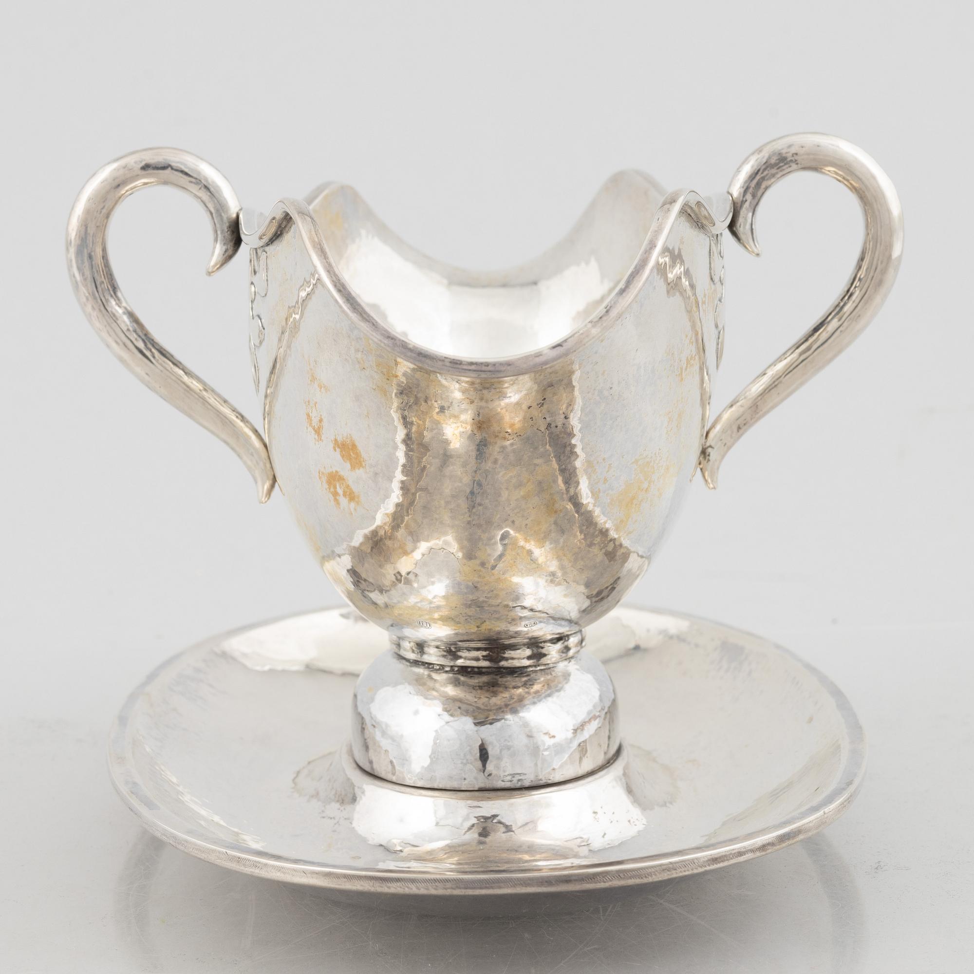 Sauceboat, silver, Fritz Heimbürger, 1926, Denmark.